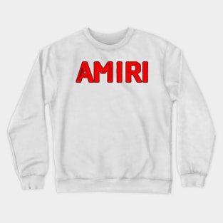 Amiri Text Black and Red Crewneck Sweatshirt